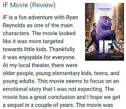 This was the First Movie Review available on May 22, 2024.